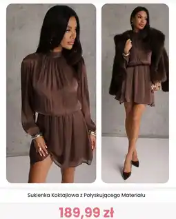 Renee Sukienka Koktajlowa z Połyskującego Materiału oferta