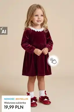 Sinsay Welurowa sukienka oferta