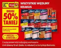 Biedronka Wszystkie wędliny Krakus oferta