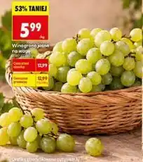 Biedronka Winogrono jasne na wagę oferta