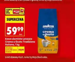 Biedronka Kawa ziarnista Crema e gusto Tradizione Italiana Lavazza oferta