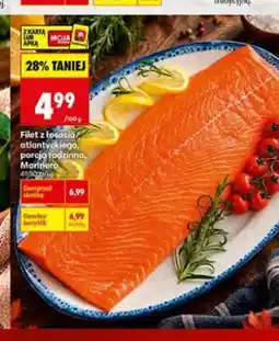 Biedronka Filet z łososia atlantyckiego porcja rodzinna Marinero oferta