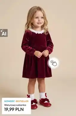 Sinsay Welurowa sukienka oferta
