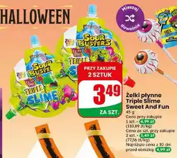 Dino Żelki płynne Triple Slime Sweet And Fun oferta
