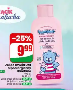 Dino Żel do mycia 2w1 hipoalergiczny Bambino oferta