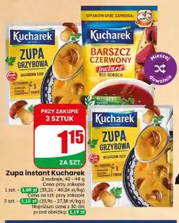 Dino Zupa instant grzybowa Kucharek oferta