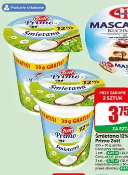 Dino Śmietana Primo Zott 12% oferta