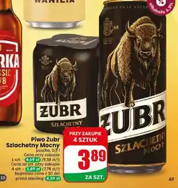 Dino Piwo Żubr Szlachetny Mocny oferta