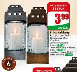 Dino Znicz szklany katedra mini oferta