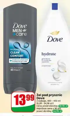 Dino Żel pod prysznic Dove Hydrate oferta