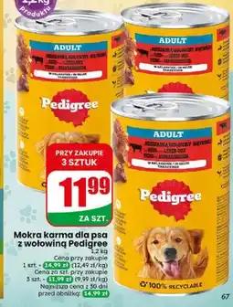 Dino Mokra karma dla psa z wołowiną Pedigree oferta