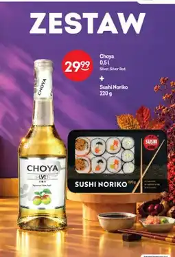 Żabka Wino białe Zestaw Choya Silver + Sushi Noriko oferta