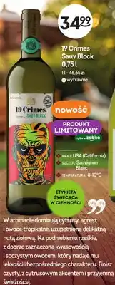 Żabka Wino białe wytrawne 19 Crimes Sauv Block oferta