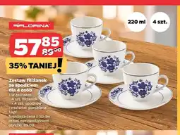 Netto Zestaw filiżanek ze spodkiem dla 4 osób Florina oferta
