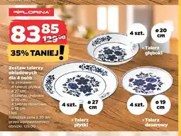Netto Zestaw talerzy obiadowych dla 4 osób Florina oferta