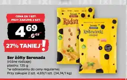 Netto Ser żółty w plastrach Radamer Serenada oferta
