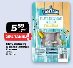 Netto Filety śledziowe w oleju a'la matjas Corsarro oferta