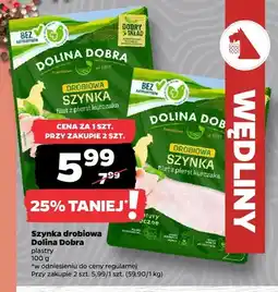 Netto Szynka drobiowa Dolina Dobra plastry oferta