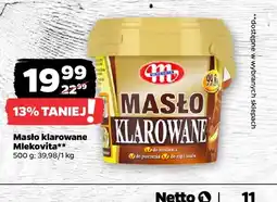 Netto Masło klarowane Mlekovita oferta