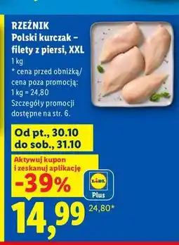 Lidl Polski kurczak filety z piersi XXL Rzeźnik oferta
