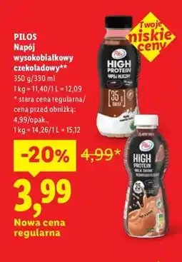 Lidl Napój wysokobiałkowy czekoladowy Pilos oferta