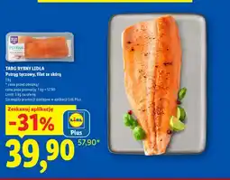 Lidl Pstrąg tęczowy filet ze skórą Targ Rybny Lidla oferta