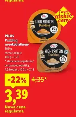 Lidl Pudding wysokobiałkowy Pilos oferta
