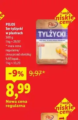 Lidl Ser tylżycki w plastrach Pilos oferta