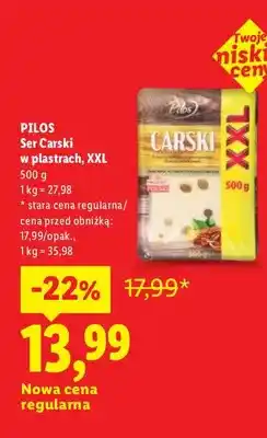 Lidl Ser carski w plastrach XXL Pilos oferta