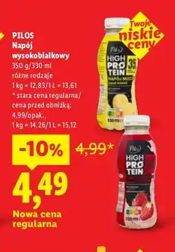 Lidl Napój wysokobiałkowy Pilos oferta