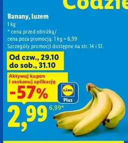 Lidl Banany luzem oferta