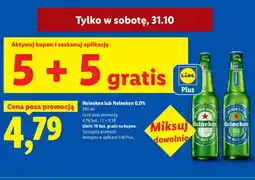 Lidl Piwo bezalkoholowe Heineken oferta