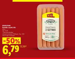 Lidl Parówki z szynki XXL Pikok Pure oferta