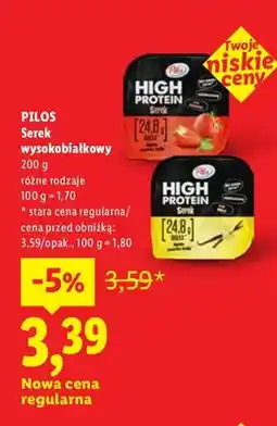 Lidl Serek wysokobiałkowy Pilos oferta