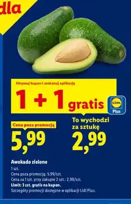Lidl Awokado zielone Ryneczek Lidla oferta