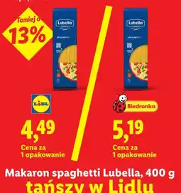 Lidl Makaron spaghetti Lubella oferta
