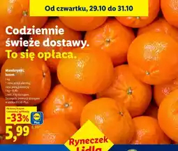 Lidl Mandarynki luzem Ryneczek Lidla oferta