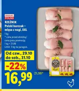 Lidl Polski kurczak mięso z nogi XXL Rzeźnik oferta