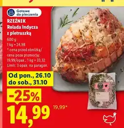 Lidl Rolada indycza z pietruszką Rzeźnik oferta