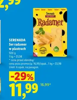 Lidl Ser radamer w plastrach Serenada oferta