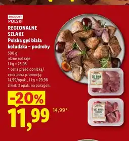 Lidl Polska gęś biała kołudzka – podroby Regionalne Szlaki oferta