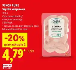 Lidl Szynka wieprzowa Pikok Pure oferta