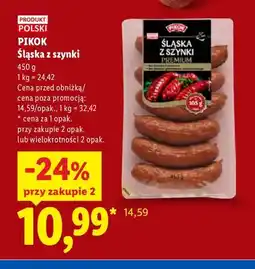 Lidl Kiełbasa śląska z szynki Pikok oferta