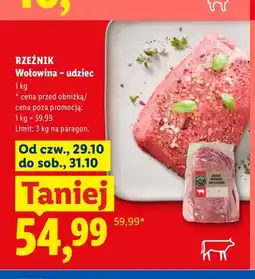 Lidl Wołowina udziec Rzeźnik oferta