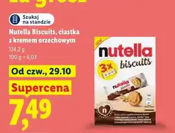 Lidl Ciastka z kremem orzechowym Nutella Biscuits oferta
