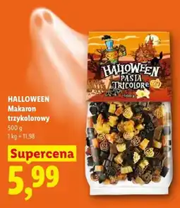 Lidl Makaron trzykolorowy Halloween oferta