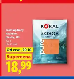 Lidl Łosoś wędzony na zimno plastry XXL oferta