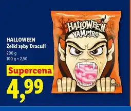 Lidl Żelki zęby Draculi Halloween oferta