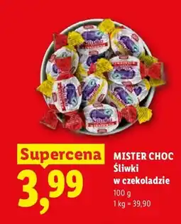 Lidl Śliwki w czekoladzie Mister Choc oferta