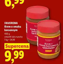 Lidl Krem o smaku korzennym smooth Favorina oferta